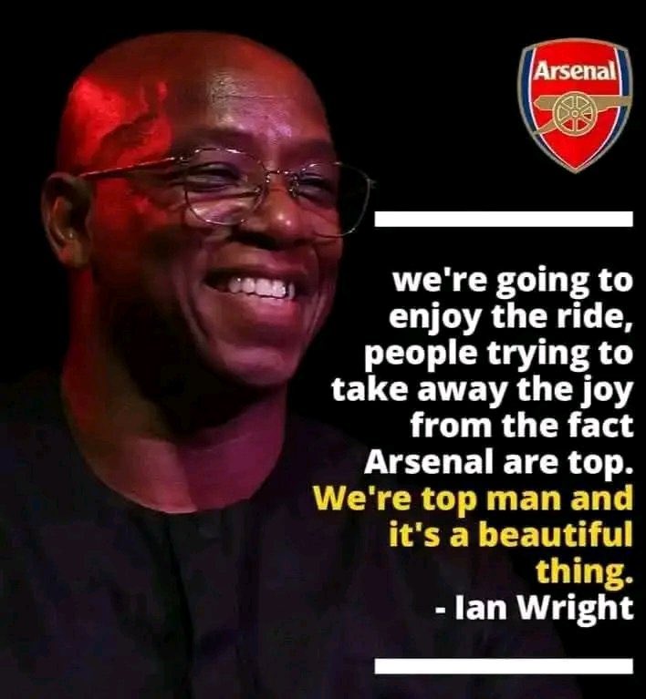 _ArsenalTeam's tweet photo. Arsenal fans enjoy every win we secure this season. Don’t let them steal your joy cause they call us “set piece FC”

Embrace the negativity they sow!! https://t.co/aTiWnyJmgQ
