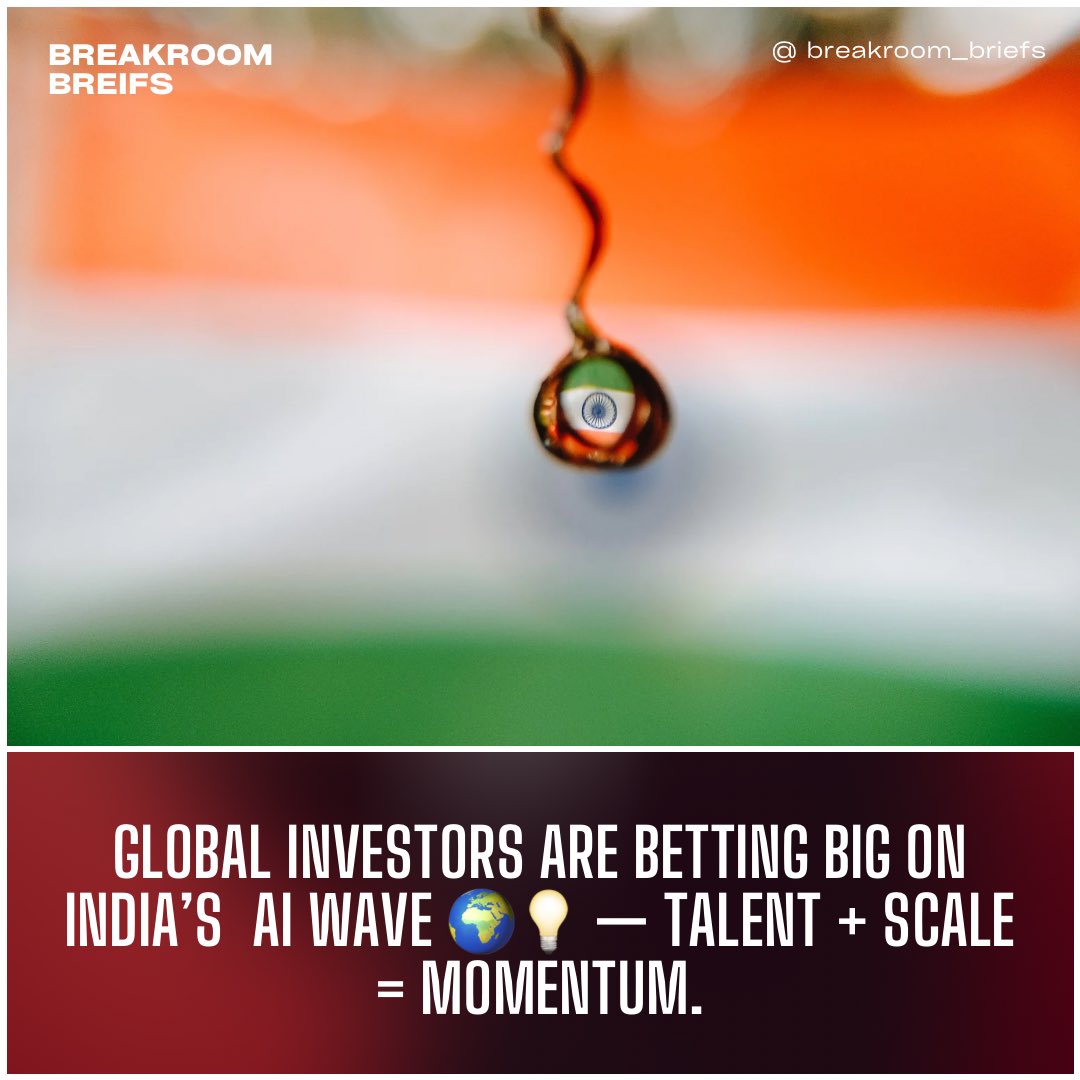 BBriefs231's tweet photo. India’s AI startups attract fresh global investor interest 🚀🤖 — powered by top talent &amp; fast adoption.
#IndiaTech #AIRevolution #StartupIndia #VentureCapital #Innovation https://t.co/UkIC4ZOXXH