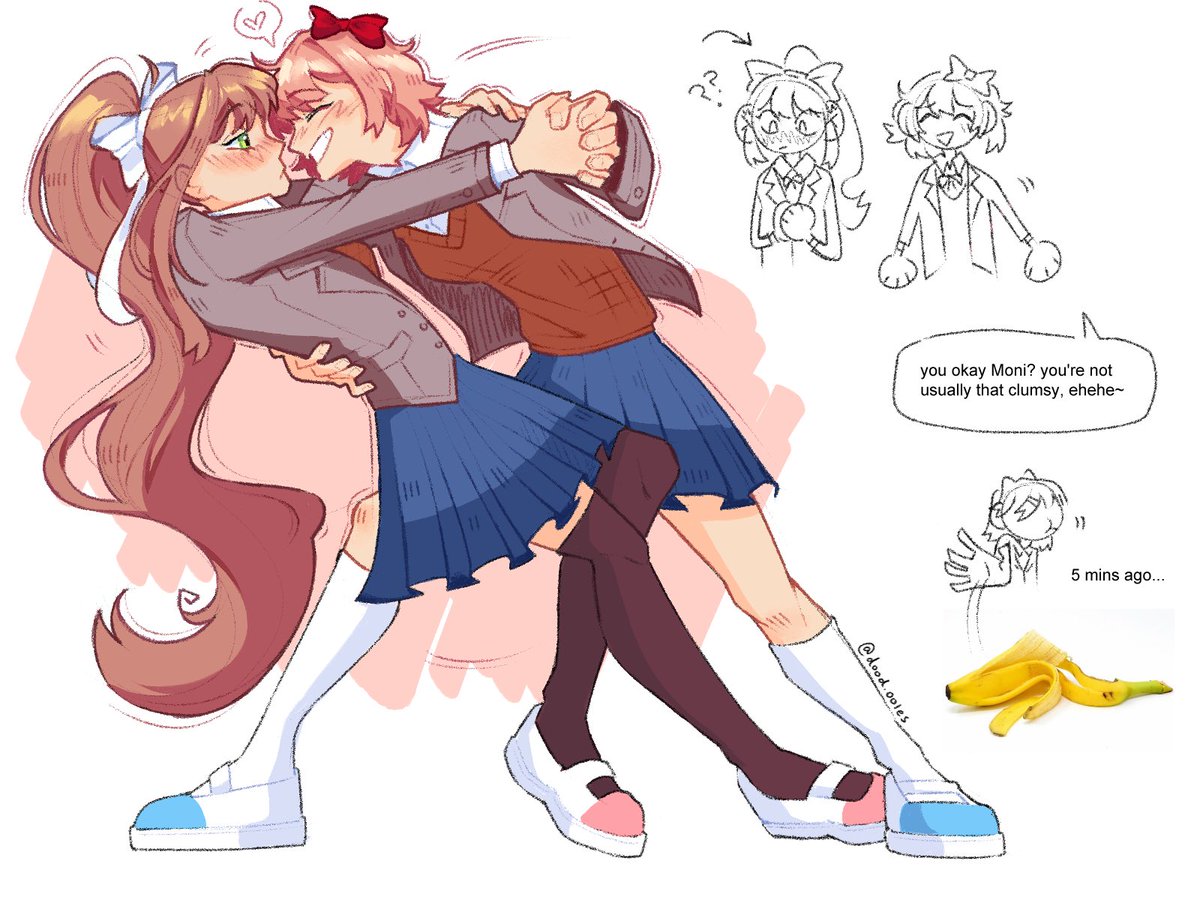 dood_ooles's tweet photo. Self indulgent sayonika sketch because I can #DDLC #Sayonika https://t.co/1G4FpDENQw