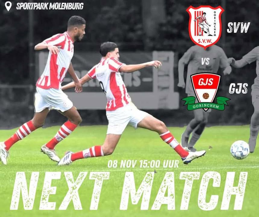 MATCHDAY! 
Vanmiddag de stadsderby tegen GJS op het programma.

De ploeg uit Oost maakt de oversteek naar West! Wie mag zich tijdelijk de beste van Gorinchem noemen? Of worden de punten gedeeld... 

Live verslag via dit kanaal!

Aftrap: 15:00 uur.