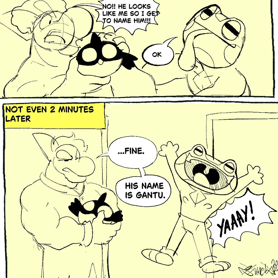 he gave birth :3 🐬🐸