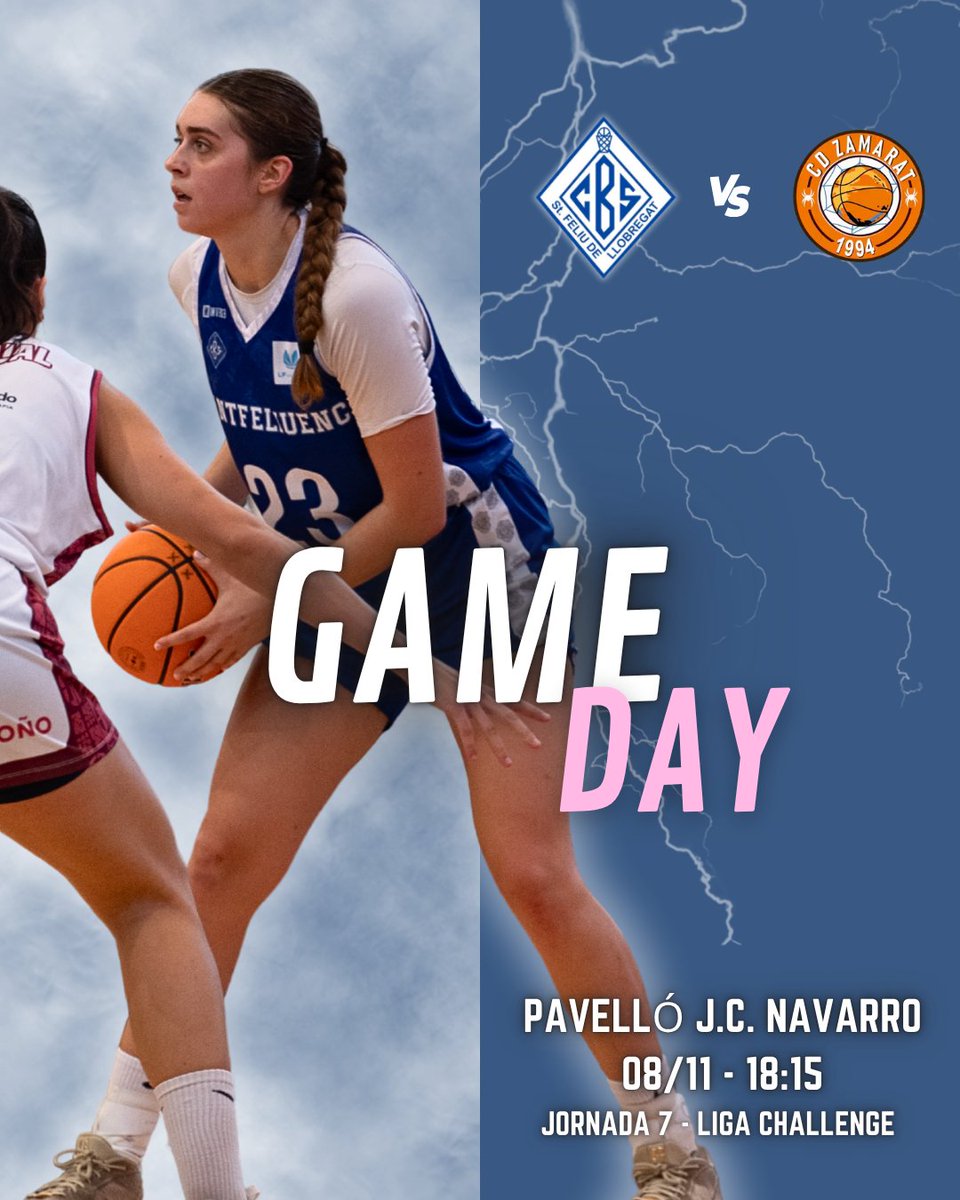 cbsantfeliuenc's tweet image. 🏀 GAME DAY: LIGA CHALLENGE

📅 Avui, dissabte 9 de novembre
⏰ 18:15h
📍 Pavelló Juan Carlos Navarro
🆚 Recoletas Zamora

💪 Us necessitem al nostre costat! Vine al pavelló i ajuda’ns a omplir les grades amb la teva energia. Junts som més forts!

🔥 Força Santfe!

#OrgullCBS