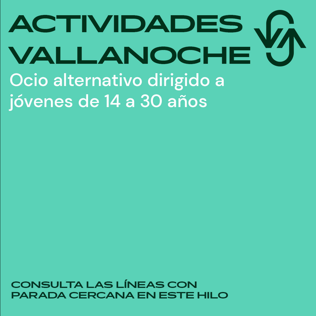 AuvasaVLL's tweet photo. 📢 Actividades de VallaTarde (11 a 14 años) y VallaNoche (14 a 30 años) para hoy

🚌 Disfruta #MejorEnBUS

👉 Más información en este hilo

📎 Inscripciones en: https://t.co/1dqSxu43oB https://t.co/tiUAVkQCiP
