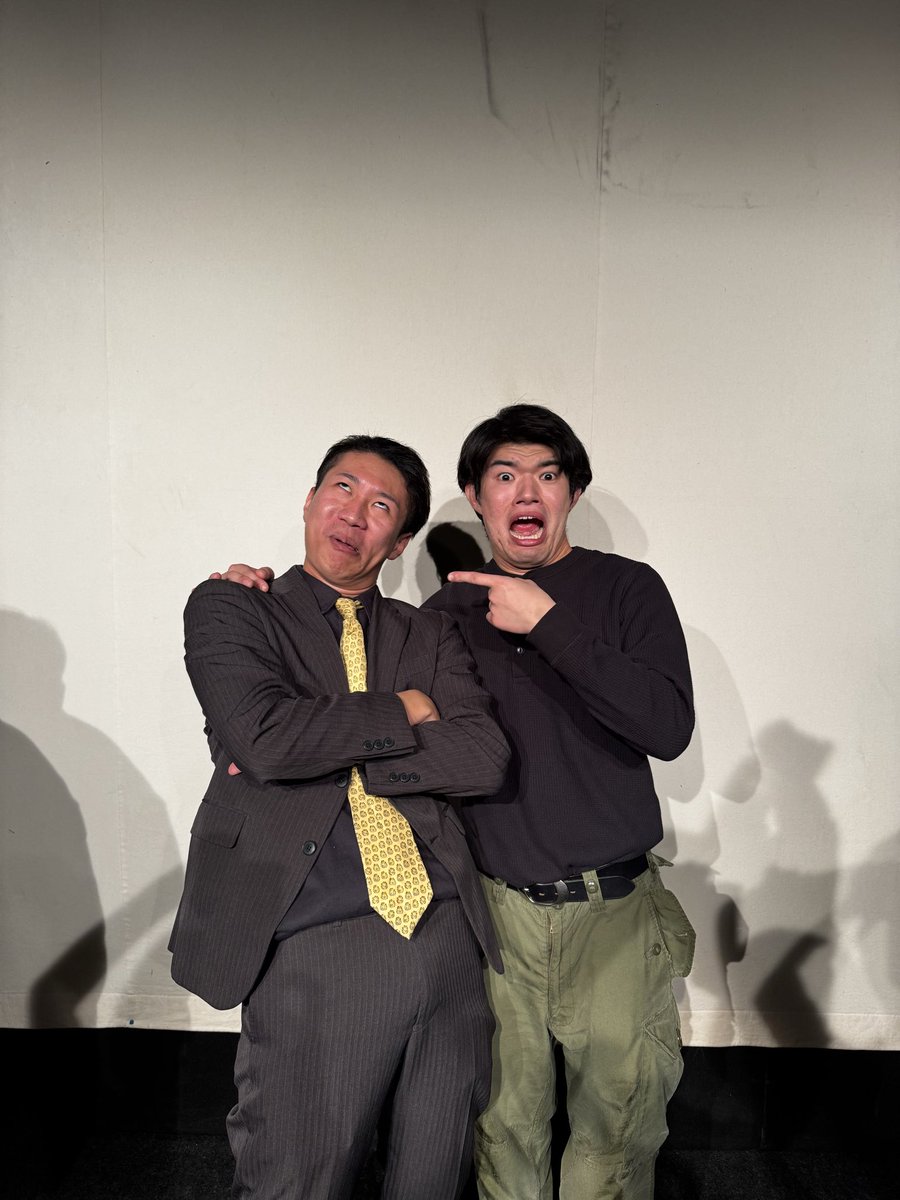 Kiyoyanen's tweet image. ユクトモと『日本が元気だった頃の男達「輩&apos;s」』で！！！
運命的なくじ引きすぎる！
そして大好きな山ちゃんと帰り道を共にしました！
紹介なんですが、阿佐ヶ谷に今の僕ではまだ通れない未開放の地がありました！
めちゃくちゃ楽しかったです☝🏻