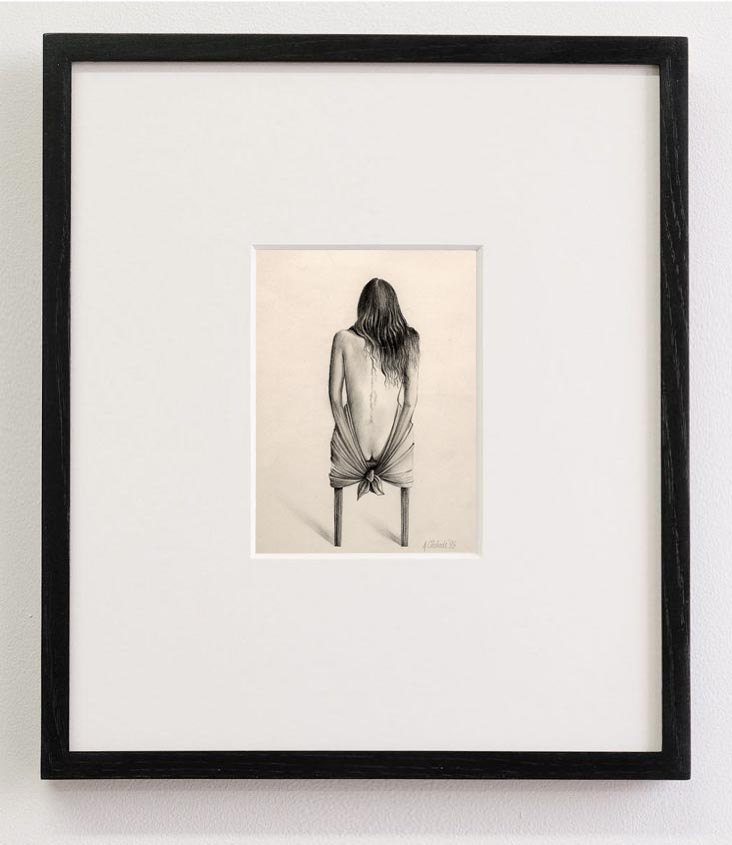 ChehadeAssaad's tweet image. When we are not mindful of our actions, it means we are no longer listening to the voice of our conscience. This can happen to crowds as well as individuals.

— Study for: &quot;Obeying the Unknown,&quot; 1996. Drawing on paper