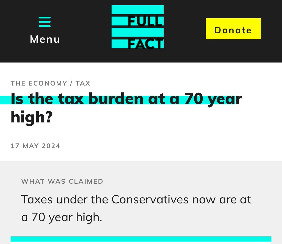 True: “Nobody voted for record tax and out of control spending”. 

Which is why the Tories are out of government, reduced to the lowest number of MPs in their sorry history.

People wanted them out so badly they voted instead for the worst version of Labour ever.