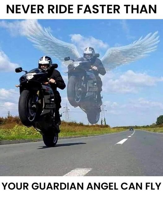 On va essayer de garder ça en tête 🙄… #RideSafe mes amis 🏍️ ✌🏻