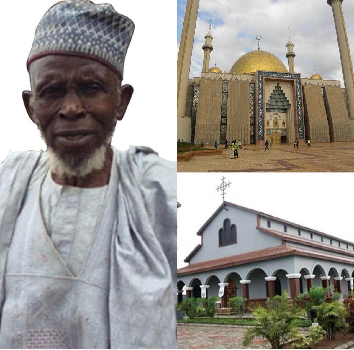 LEGEND ❤️❤️❤️❤️

Meet Imam Abdullahi Abubakar, the Imam who saved over 300 Christians in north from b@ndits and hid them in his Mosque for safety. 

They’ll stayed there and he gave them food and water to bath before going . This is proof that Muslims love Christians , the fight
