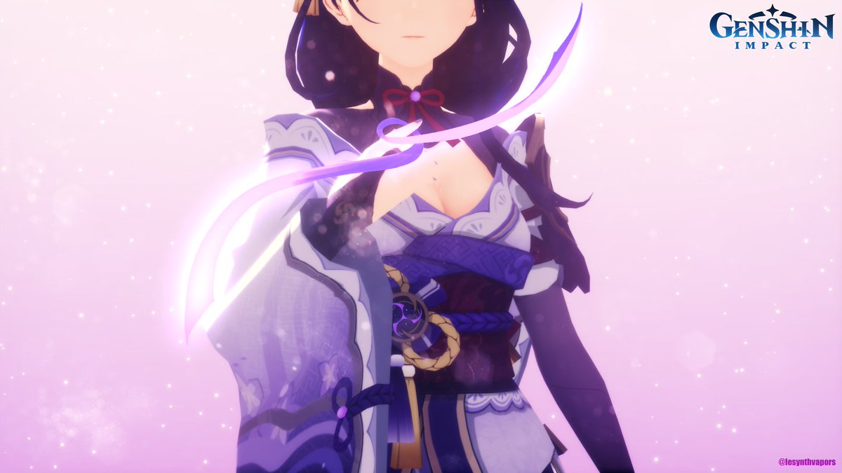 lesynthvapors's tweet image. The Longest Night | Ei, Plane of Euthymia 
Shall Eternity guide you forth to greater highsts. 

#GenshinImpact #RaidenShogun