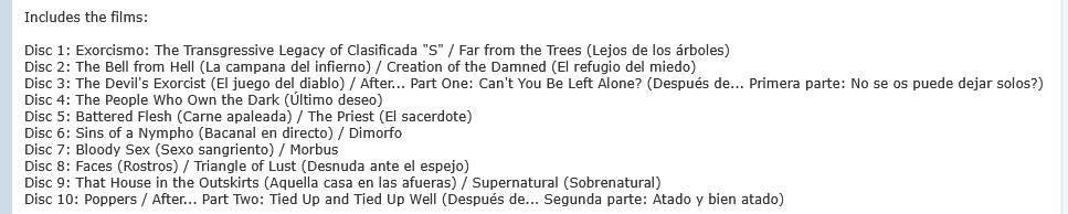 Ojo al lanzamiento de Severin Films: "Exorcismo: Defying A Dictator &amp; Raising Hell In Post-Franco Spain" a la venta el 27/01.📀🔽

VIDEO DEL PACK👉youtube.com/watch?v=r1iL3U…
LINK👉a.co/d/7P8Vlms