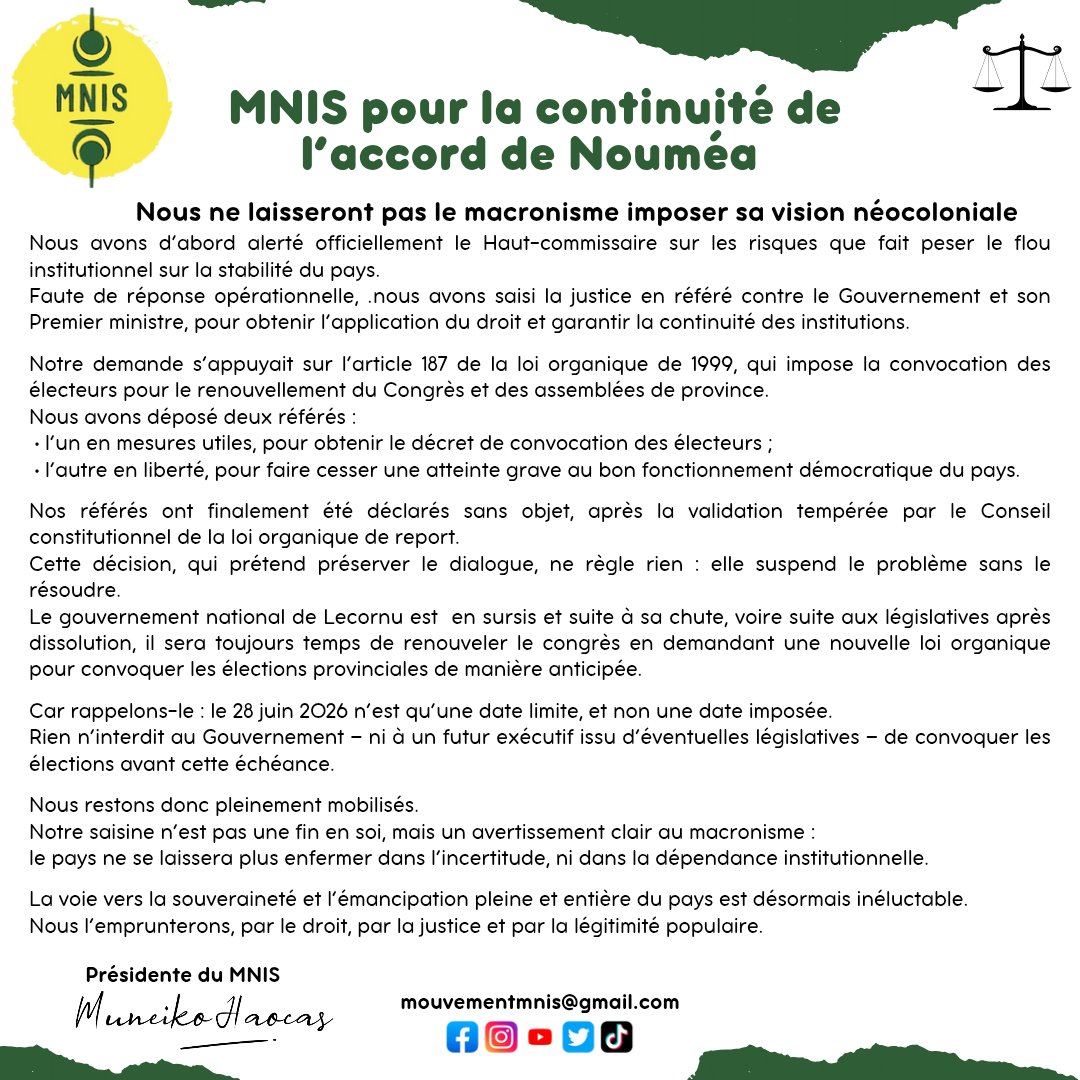 Mouvmnt Nationaliste Indépendantiste Souverainiste tweet media