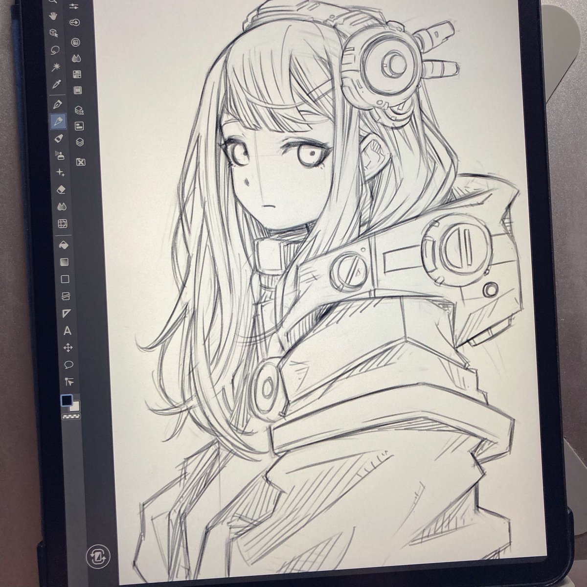 FLYACE_JPN's tweet photo. 今朝のスケッチ。
ごわっとしたナイロンJKT

#下書き #draft #illustration https://t.co/cNlJDiCwZX