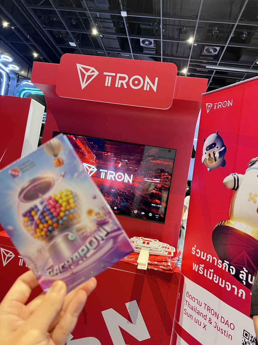 CharlboyCoin's tweet photo. @TronDao_THA #TRON at THBW2025 https://t.co/jxa7ahxjFM
