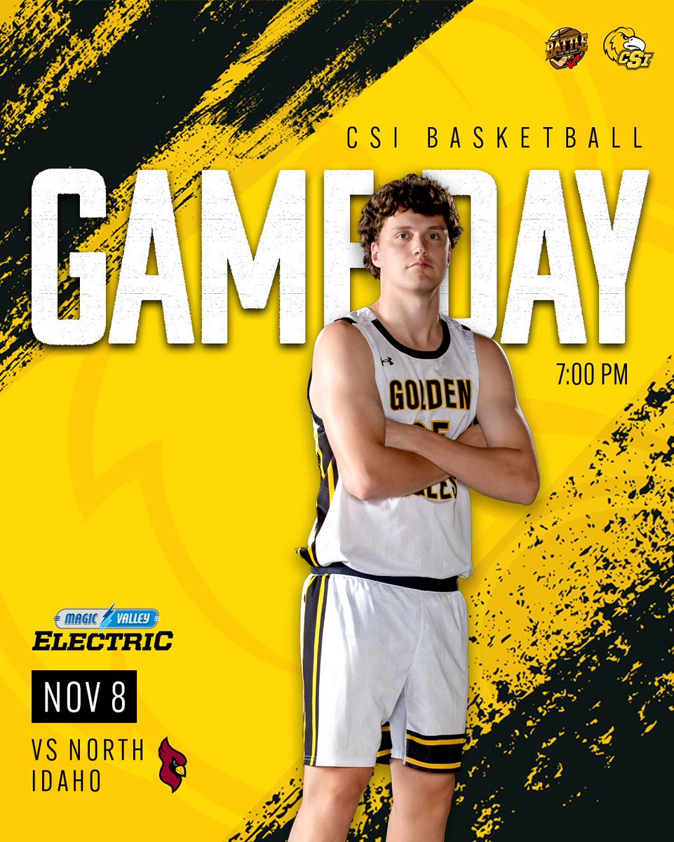 CSI_MBB's tweet image. Eyes on the prize. 🏆

The Battle of the Boot championship match is tonight!

📍 Twin Falls, ID
⏰ 7 pm MST
🆚 North Idaho College
📺 scenicwestnetwork.com