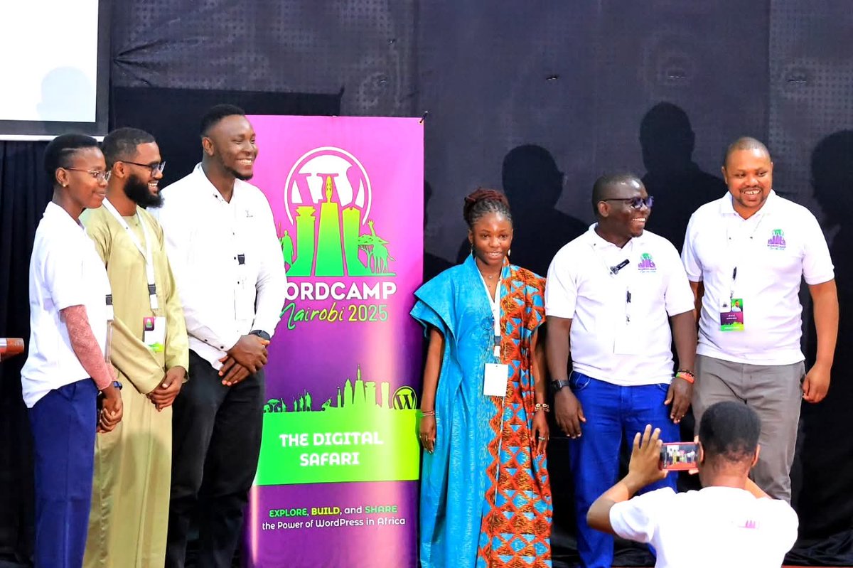 jessestrategist's tweet image. Smiles, stories, and shared learning — that’s what WordCamp Nairobi 2025 is all about! 💙
Grateful for this amazing community that continues to grow, connect, and inspire.
#WCNBO25 #WordPressCommunity #WordCampNairobi