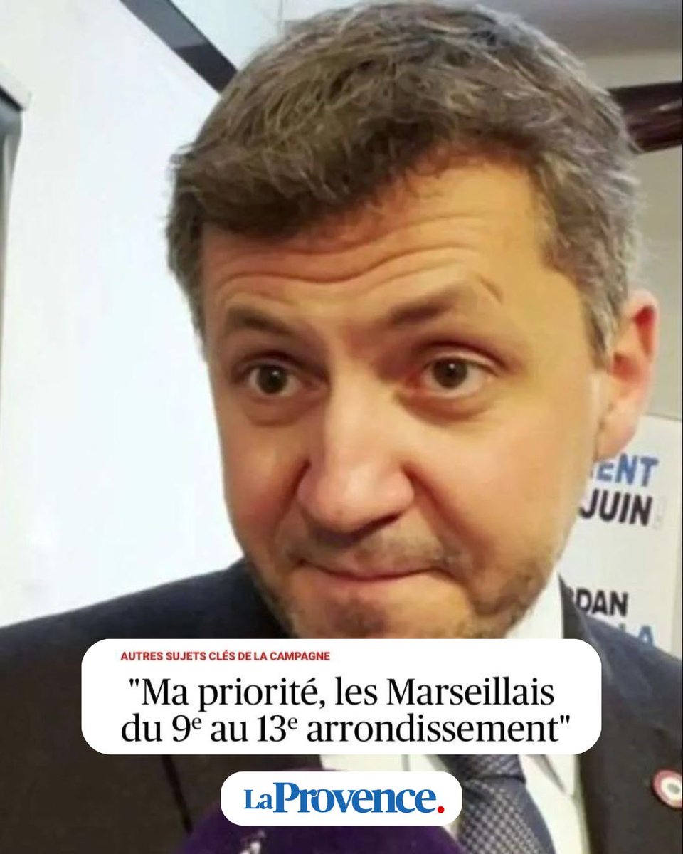 Donc pour vous <a href="/franckallisio/">Franck Allisio</a> les autres quartiers de #Marseille ne comptent pas ? Il y aurait donc à vos yeux des #Marseillais prioritaires et d’autres à laisser sur la touche ? Vous avez un point commun avec <a href="/BenoitPayan/">Benoît Payan</a> : la volonté permanente de fracturer.