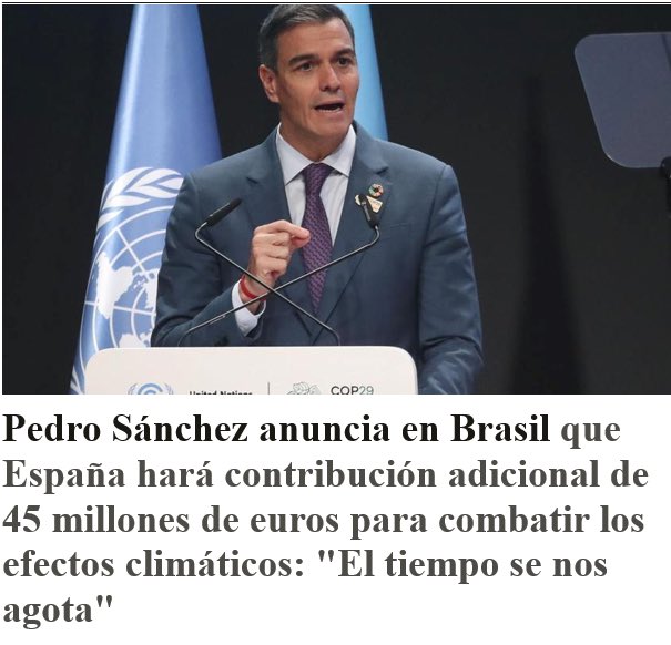Mientras las obras del barranco del Poyo siguen igual, mientras en Canarias siguen viviendo en contenedores, mientras y mientras… Pedro Sánchez odia España, no hay otra!