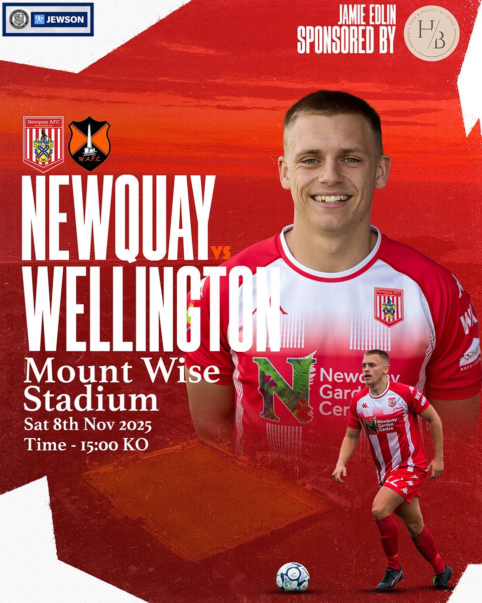 𝐌𝐀𝐓𝐂𝐇 𝐃𝐀𝐘

Finally! We are back at home today after a month as we welcome Wellington AFC to Mount Wise Stadium!

📍 Mount Wise Stadium TR7 2BU
🗓️ 08/11/25
🕒 15:00 KO
🏆 Jewsons Western League 
🆚 Wellington AFC

🛒 Tickets can be purchased on the gate or at