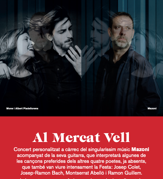 Avui cantaré a les 18ena Festa de la Poesia de Sitges <a href="/PoesiaSitges/">PoesiaSitges</a> a les 18h de la tarda.