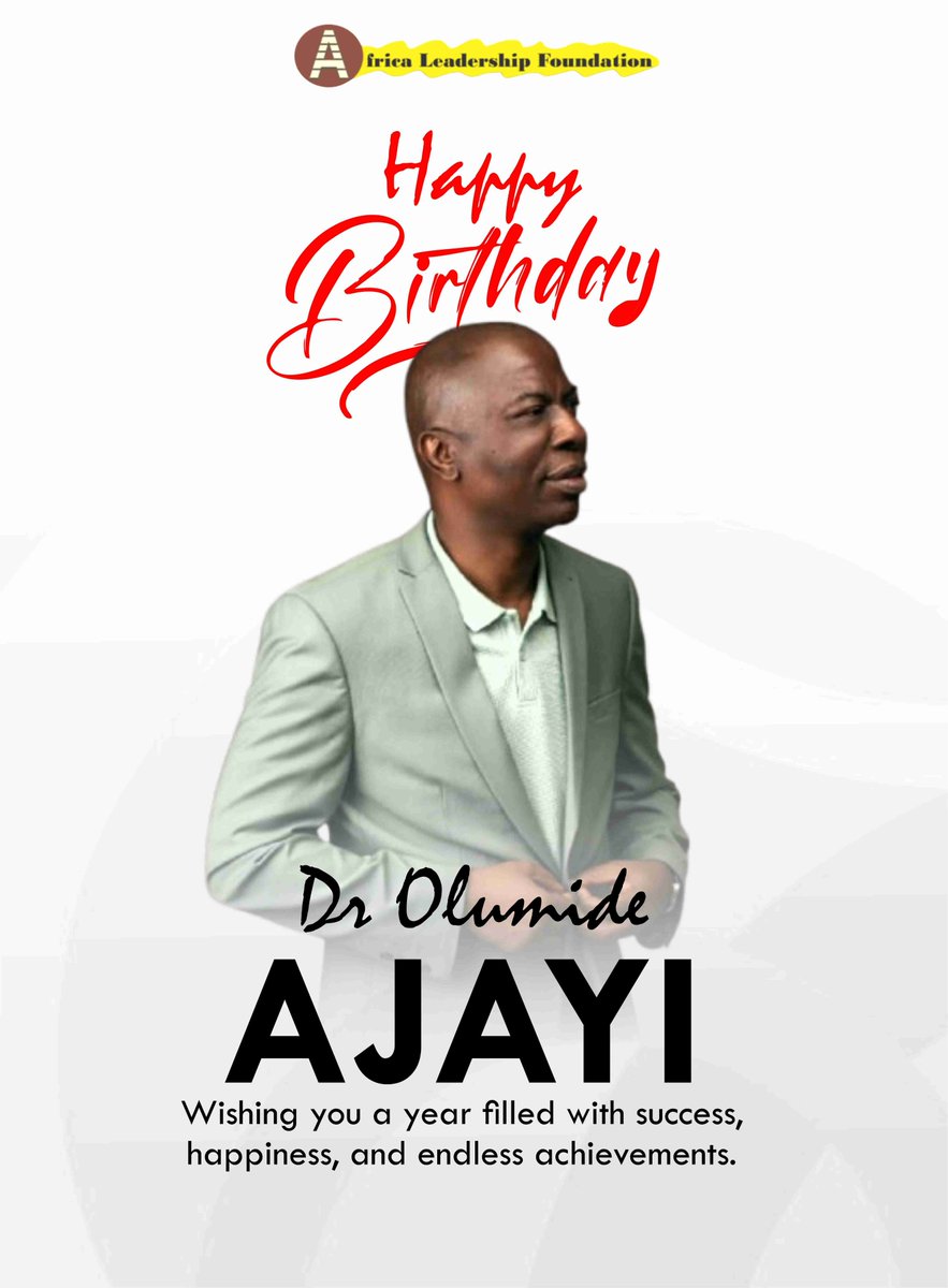 alf_NGR's tweet photo. Super Happy Birthday to an amazing Executive Director/CEO, Dr. Olumide Ajayi (@DrOlumi)! 

We wish you a day as bright and inspiring as your leadership.🎉🎂

From all of us @alf_NGR

#HumansofALF #HappyBirthday https://t.co/TxakclpCYI