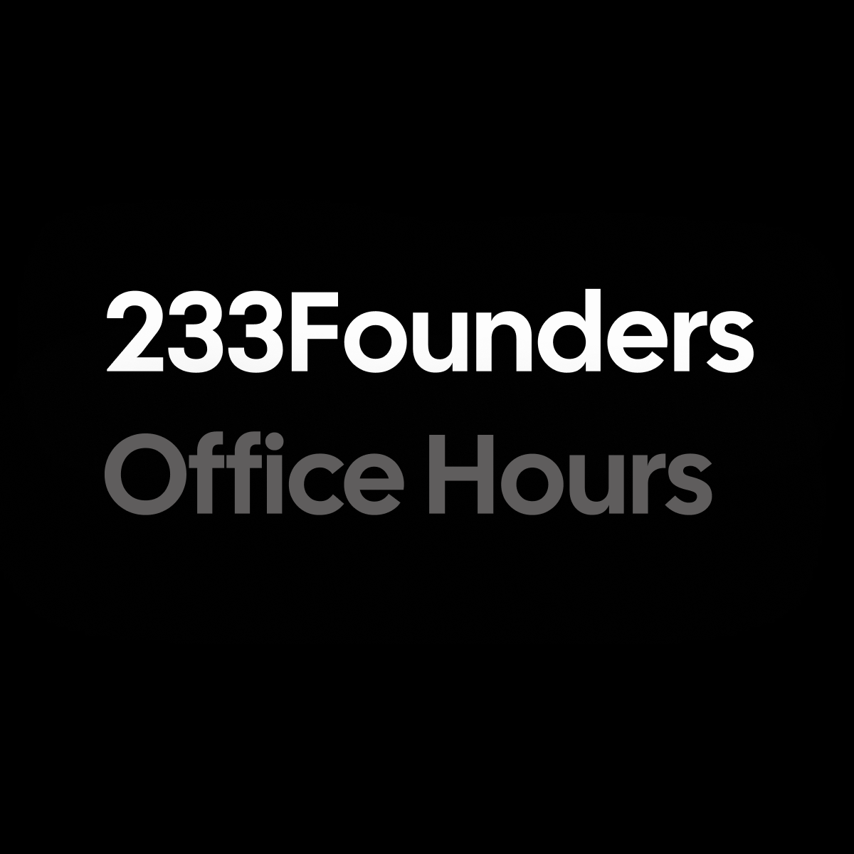 A simple tweet to connect with Ghanaian founders got us here.

Come connect at @233Founders Office Hours, a 30-minute weekly open call for founders, and operators, to share progress, challenges, and lessons, in real time.

Join the first-ever session: luma.com/3rsx6h4f