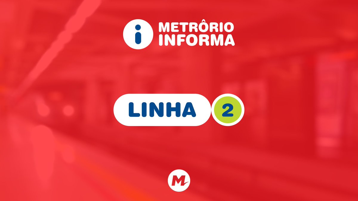 metro_rio's tweet image. O MetrôRio informa que, devido à forte ventania, houve uma queda de parte do muro na via entre as estações Coelho Neto e Colégio. Por conta disso, a Linha 2 está operando, provisoriamente, entre Irajá e Botafogo. As equipes da concessionária estão atuando no local. As linhas 1 e…