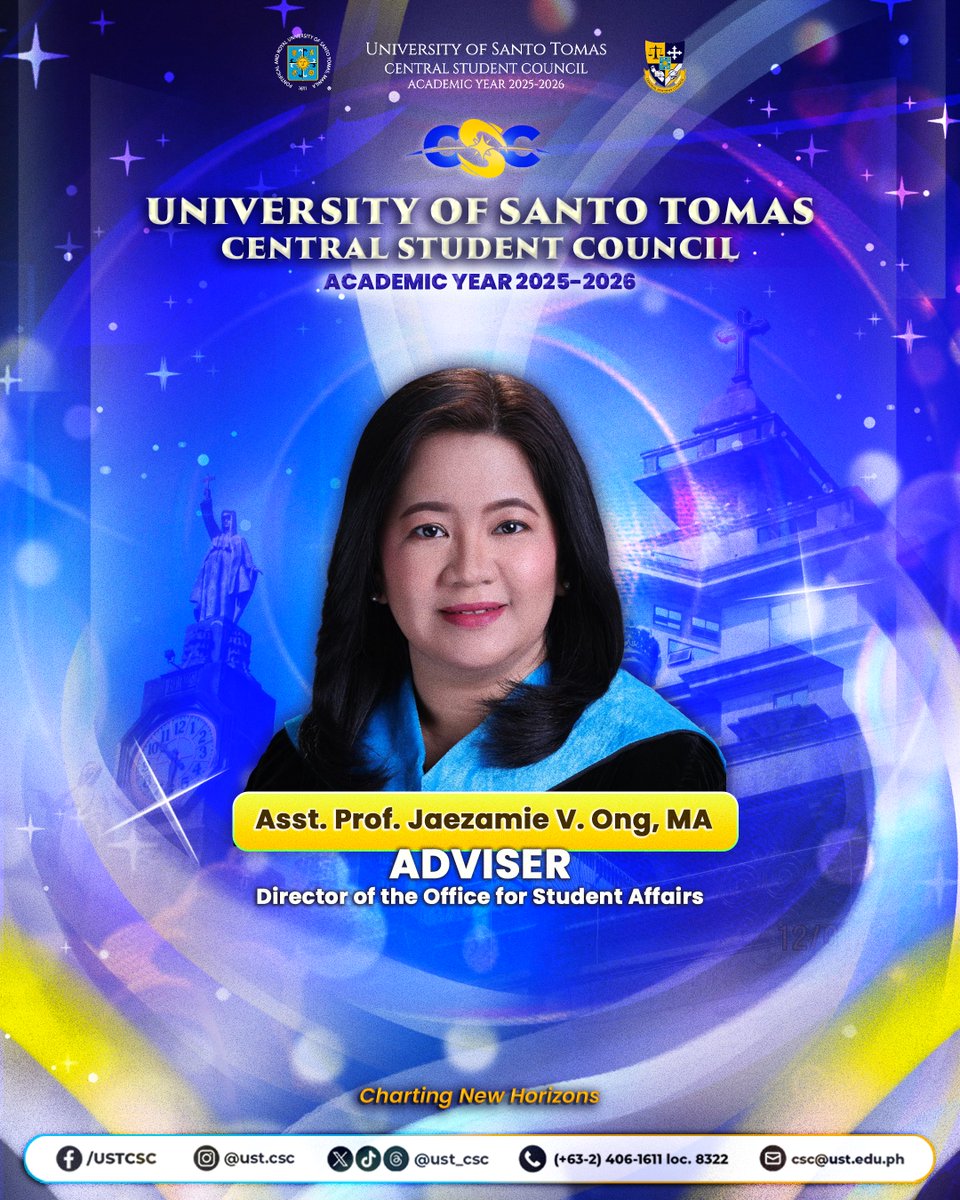 ust_csc's tweet image. Roaring Toward New Horizons 

Guided by Thomasian values of  Competence, Commitment, and Compassion and powered by the tiger’s drive, they sure are ready to lead the pride. 

#ChartingNewHorizons
#CSC2526

Board By: Liya Angco
Caption By: Mikee Madriguera and Eunice de Vera