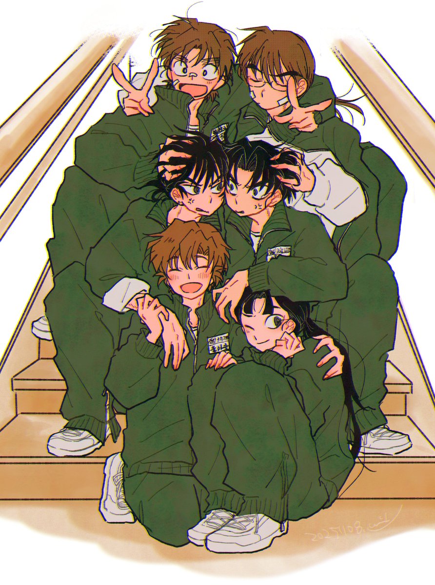 現パロ ろくねんせ〜 ジャージの姿