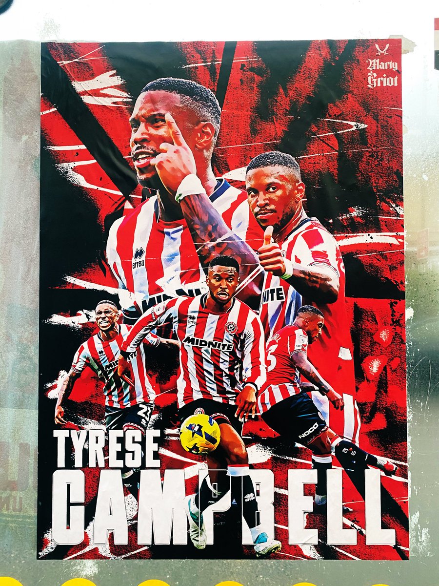 MartyGriot's tweet photo. Tyrese Campbell poster pasted on Shoreham Street this morning ⚔️

#twitterblades https://t.co/RyYG5vYafp