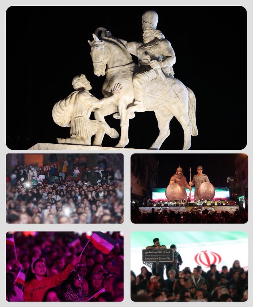 HosseinGhatib's tweet image. حالا که مجسمه #شاپور ساسانی را وسط میدان انقلاب گذاشتید، می‌شود نام «خیابان شاپور» را بازگردانید؟ هنوز پس از چهل سال کسی نمی‌گوید: «خیابان وحدت اسلامی!»