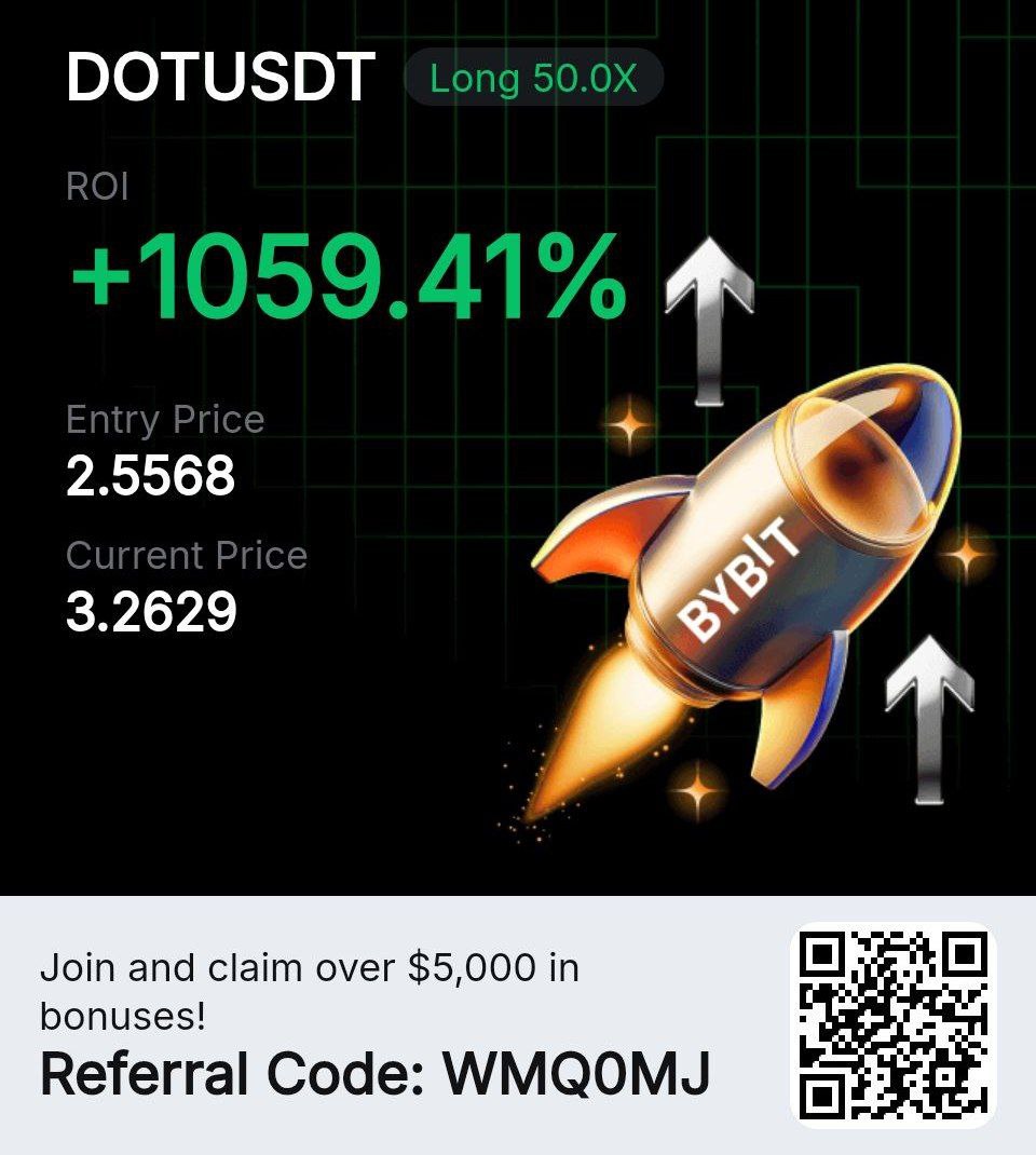 CryptoUsmaan's tweet image. 🤑3000% FROM PREMIUM SIGNALS

📈📉With trading, patience is key... 

💲 Those following our signals are profiting massively! 🥳 Congratulations to everyone!

🔱 Follow for more premium signals: t.me/UsmanTrader

#CryptoSignals #PremiumSignals #CryptoTrading #BTC #ETH