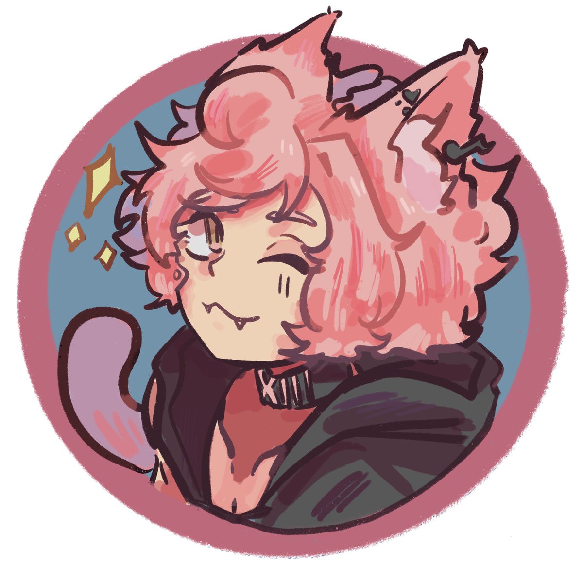 Character icons I did way back for a dnd campaign im in  

Left is my character, right is for my friend