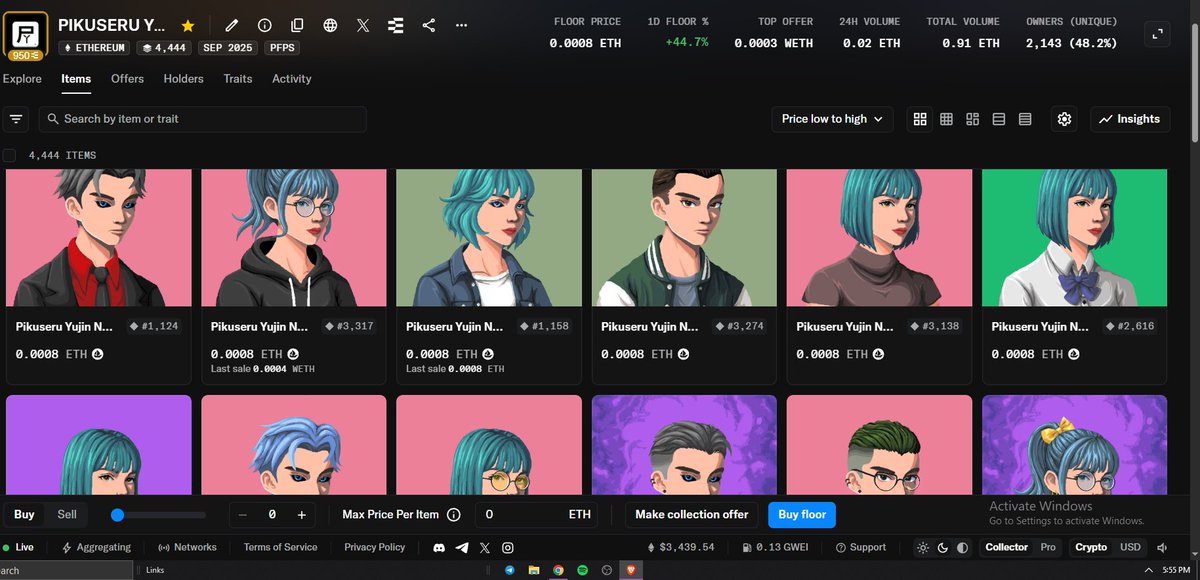 GM!

0.0008 Floor price feels great

I wonder what 0.001 feels like