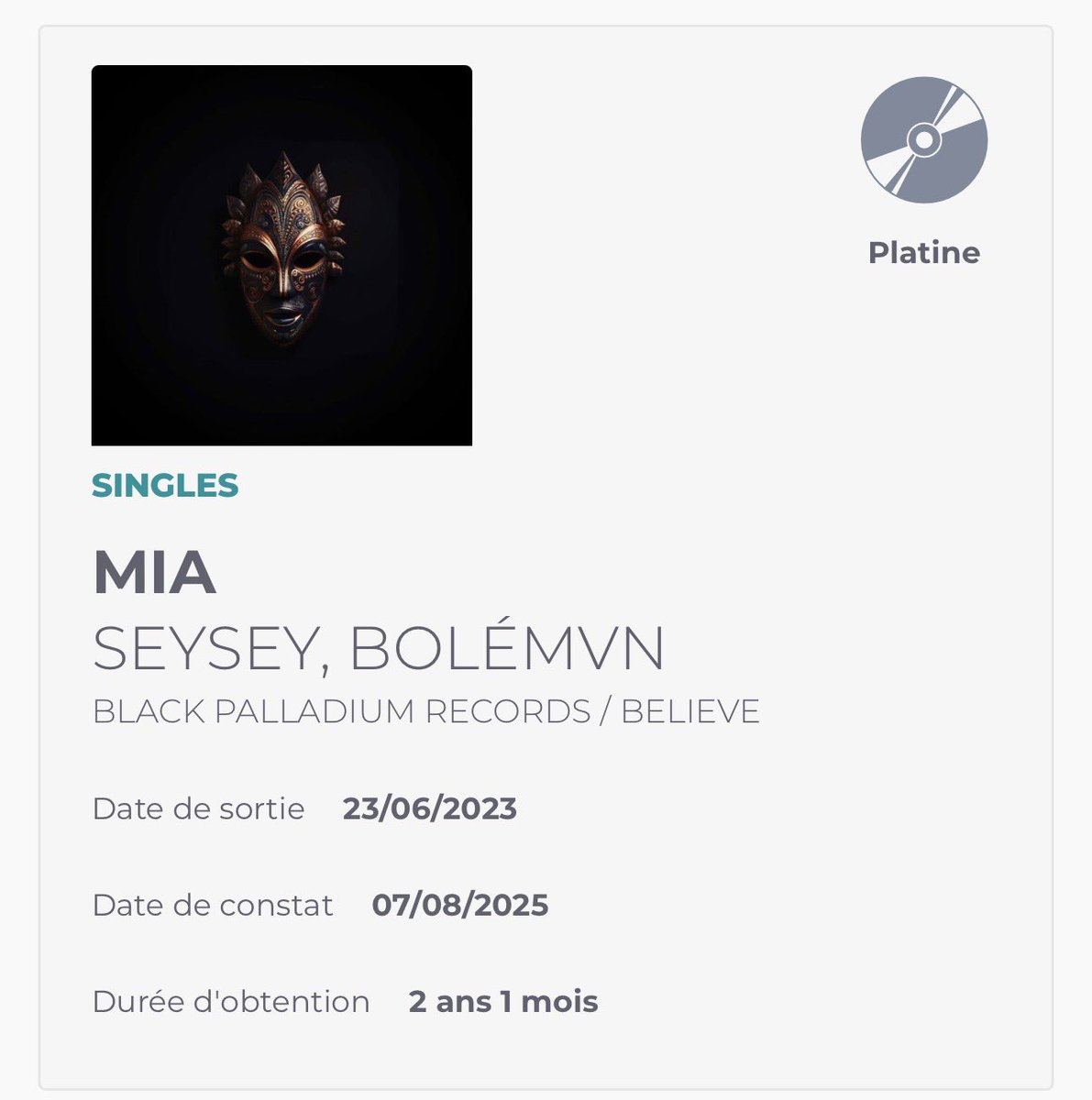 _iblevrai's tweet image. et au moins 10 singles d&apos;or