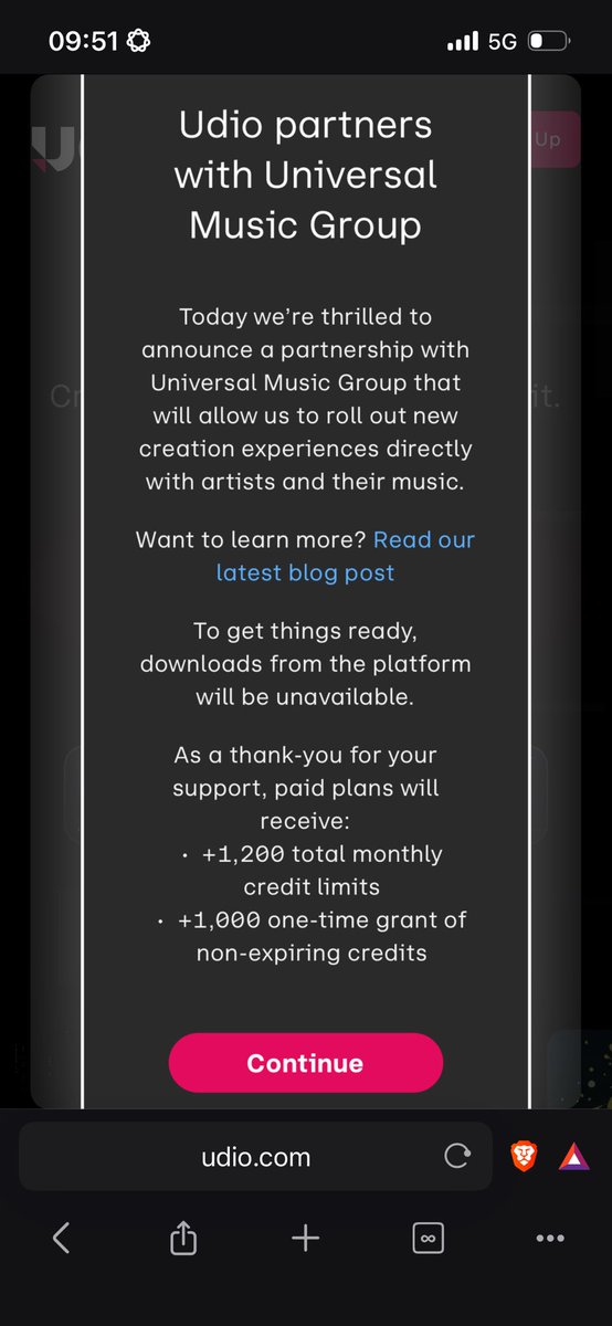 Holy smokes <a href="/udiomusic/">udio</a> for the win partnering with UMG <a href="/UMG/">Universal Music Group</a>  it’s about to get OMG around here ladies and gents