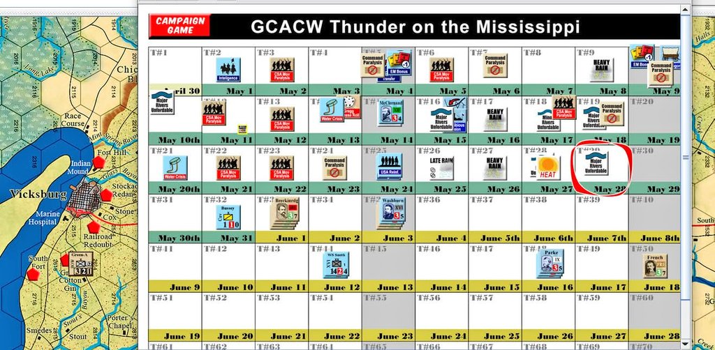SanchoMateos's tweet image. Llegamos al turno 29 en nuestra interesante y muy sufrida campaña multijugador a #ThunderOnTheMississippi ...el avance a través del maldito Loes y con la lluvia sureña de fondo ralentiza las operaciones ..Lincoln debe enviar Bourbon a Grant para motivar el avance!! @MultiManPub