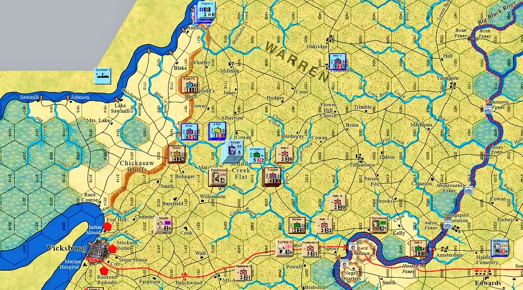 SanchoMateos's tweet image. Llegamos al turno 29 en nuestra interesante y muy sufrida campaña multijugador a #ThunderOnTheMississippi ...el avance a través del maldito Loes y con la lluvia sureña de fondo ralentiza las operaciones ..Lincoln debe enviar Bourbon a Grant para motivar el avance!! @MultiManPub