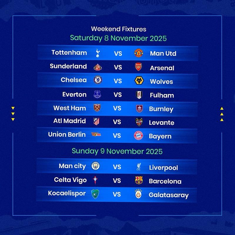 NairaBET's tweet photo. Weekend Fixtures don land 🔥  No dulling, Check our site and place your bets with fantastic odds boost 😋  Make your day sweeter with BIG winnings 🤑  👉 Click here to start: https://t.co/YrjmbHlWiK  🔞 18+ | T&amp;Cs apply  #weekendfixtures https://t.co/Ocs7GcMO4w