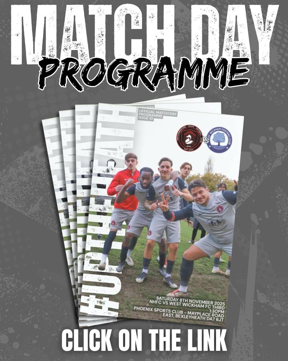 It’s match day in the <a href="/KentFA/">Kent FA ⚽</a> Junior Cup. Can’t make the game? No stress, we have you covered with our digital Match Day Programme.

Click the link to view 👇
online.fliphtml5.com/Northumberland…

#uptheheath🔥🦊