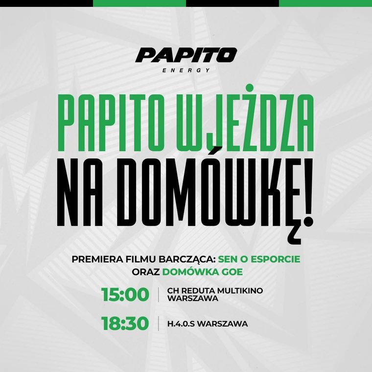 O odpowiednią energię zadba dzisiaj <a href="/papitoenergy/">Papito Energy</a>! ⚡️

#współpraca