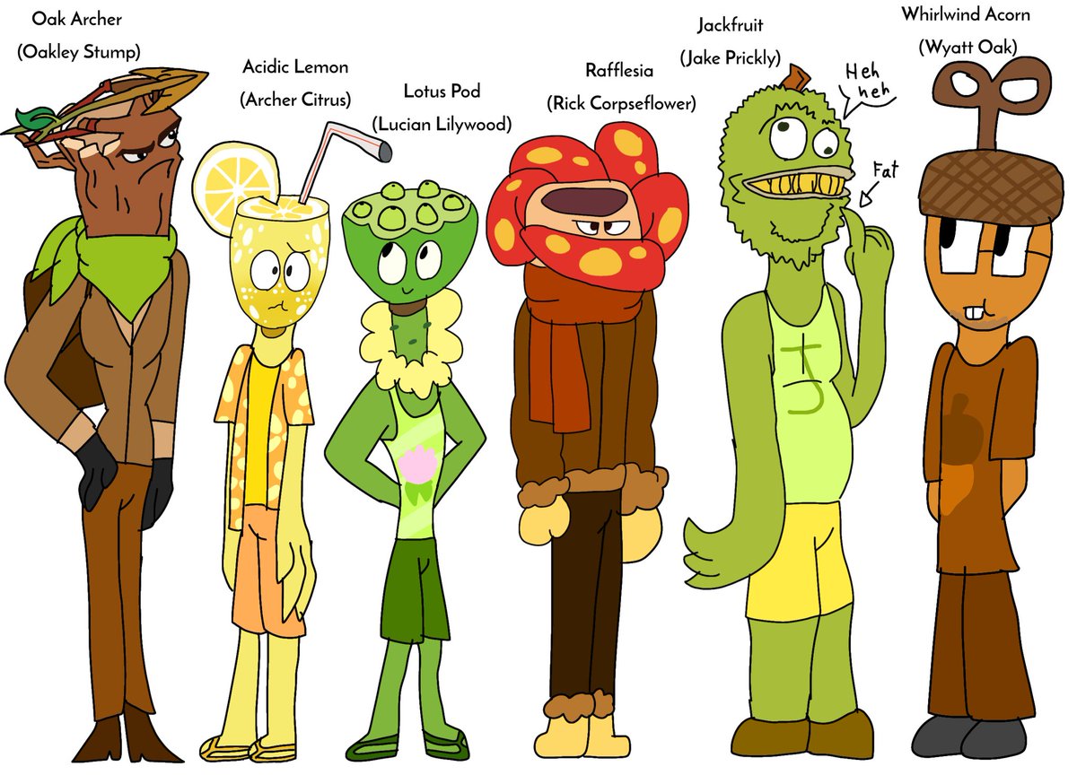 VistaRiev's tweet image. PvZ2C plants as humanoids - World-exclusive plants (Part 1)

Oakley - 45
Archer - 21
Lucian - 20
Rick - 21
Jake - 23
Wyatt - 24
#pvz #pvz2c #pvz2 #pvz2china #plantsvszombies #plantsvszombies2