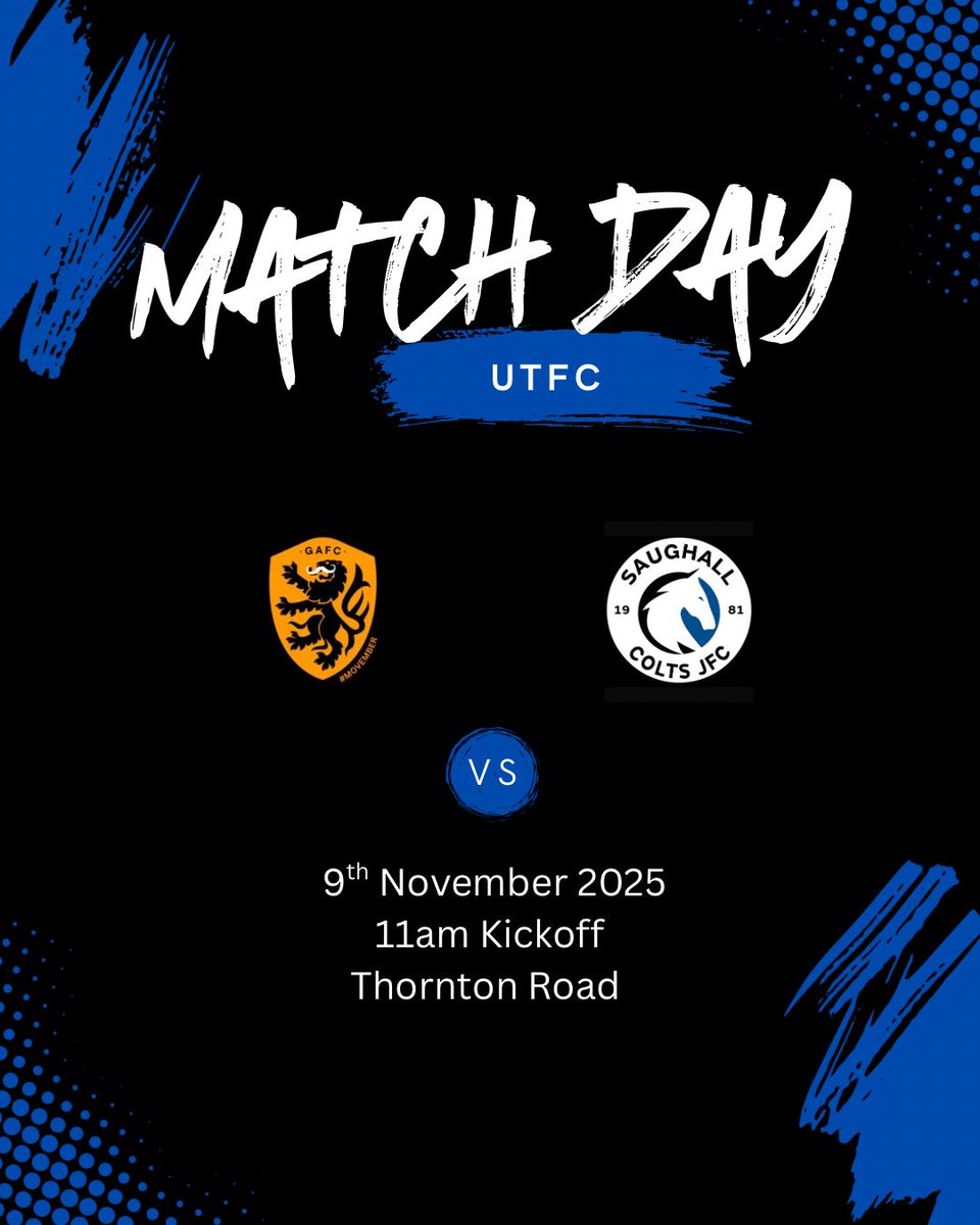 Cup Weekend🔥

Huge game tomorrow against Grace Arms FC in the league cup.

Time to put things right after last week’s shocking defeat.

UTFC💙