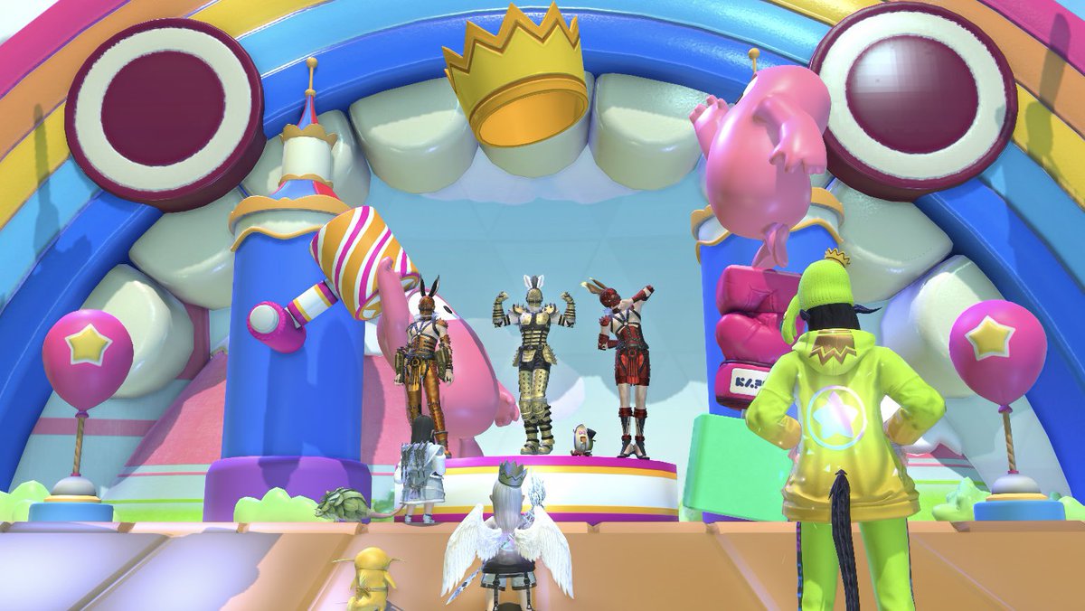 natsumarugen's tweet image. まぁ、久しぶりの登場だよね
この後すぐ赤い弟が優勝しました✌️
✨🥇🏆✨
 #こん蛮は #FF14