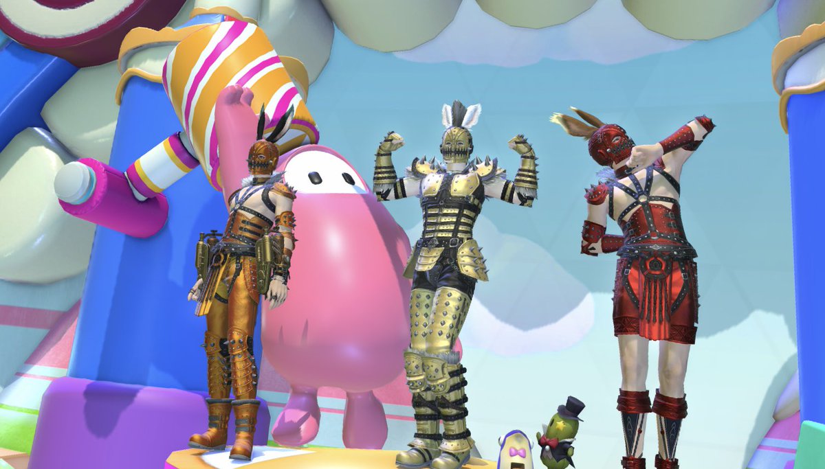 natsumarugen's tweet image. まぁ、久しぶりの登場だよね
この後すぐ赤い弟が優勝しました✌️
✨🥇🏆✨
 #こん蛮は #FF14