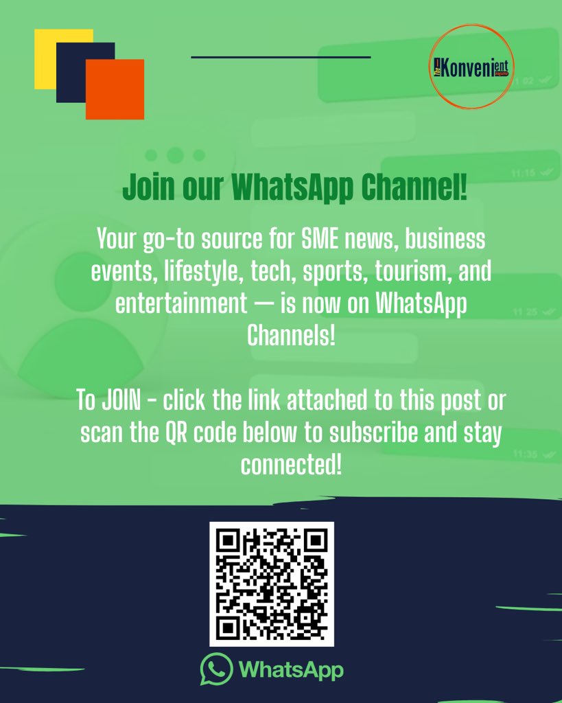 𝐒𝐭𝐚𝐲 𝐊𝐨𝐧𝐯𝐞𝐧𝐢𝐞𝐧𝐭𝐥𝐲 𝐈𝐧𝐟𝐨𝐫𝐦𝐞𝐝!

Your go-to source for SME news, business events, lifestyle, tech, sports, tourism, and entertainment - has a WhatsApp Channels!

Click the following link or scan the QR code.

Link: whatsapp.com/channel/0029Va…

#StayKonveniet