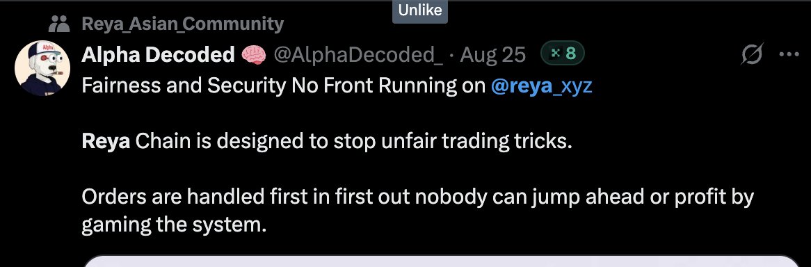 I’ve been supporting <a href="/reya_xyz/">Reya</a> for a while now sharing updates and staying consistent with the vision.

So I genuinely want to ask.
Do you consider me an early believer of Reya.