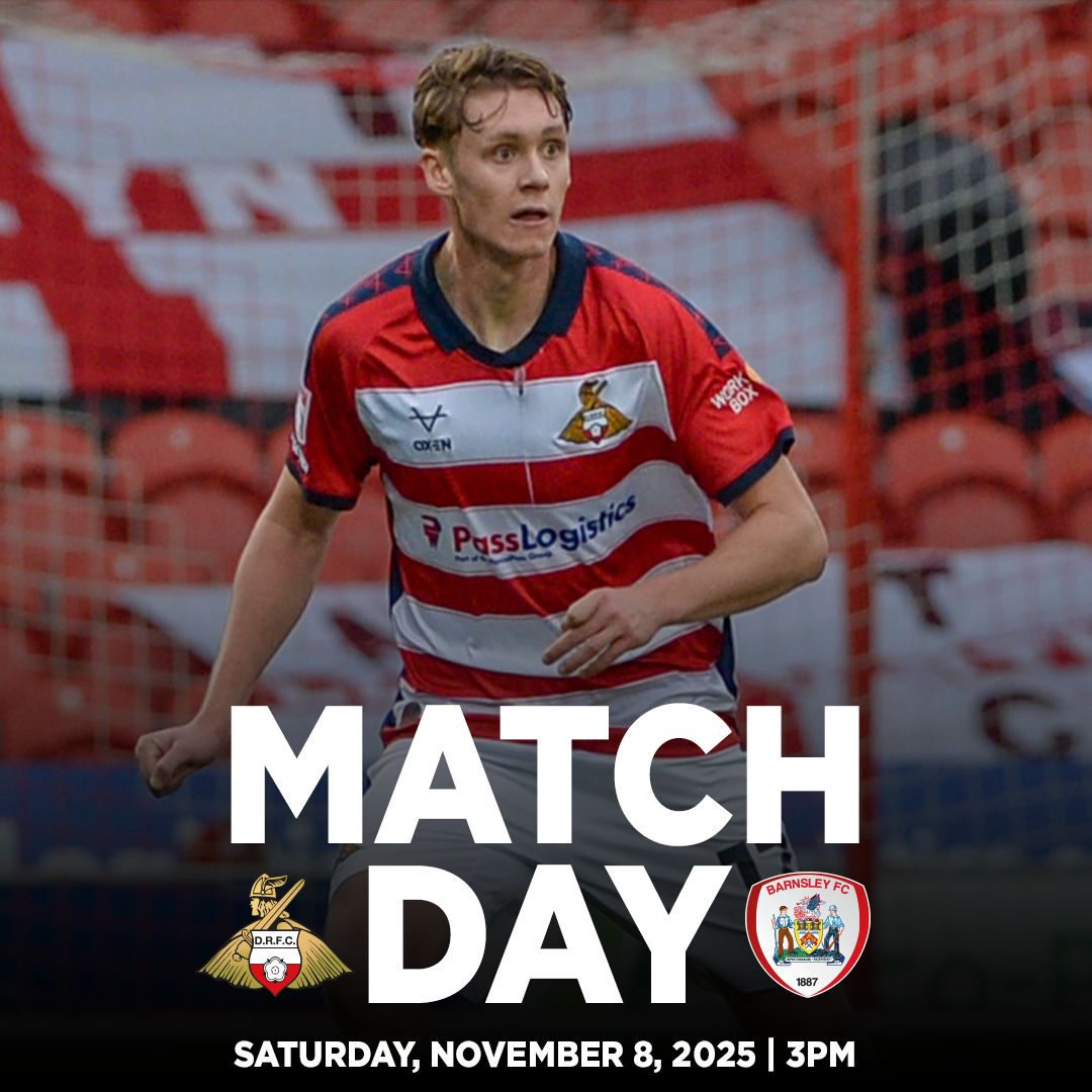 IT'S MATCHDAY

And we have a South Yorkshire derby as we host our neighbours Barnsley at the Eco-Power Stadium

Make sure you're down here

#DRFC