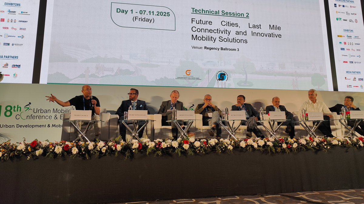chaloapp's tweet photo. At the #UMIEXPO2025 Technical Session on Future cities, last-mile connectivity and innovative mobility solutions Our CEO @mohitdubey highlighted how building future-ready cities means aligning policy, tech and people. To build resilient, inclusive cities, we must solve the last mile first. Tech innovation + Smart Policy = Mobility that works for all.
#UMI2025 #UrbanMobility #Chalo 
 @mohitdubey @priyamohit @vinayakbhavnani @dchop