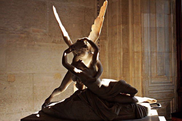 Cupid &amp; Psyche, by italian sculptor Antonio Canova (1757-1822)