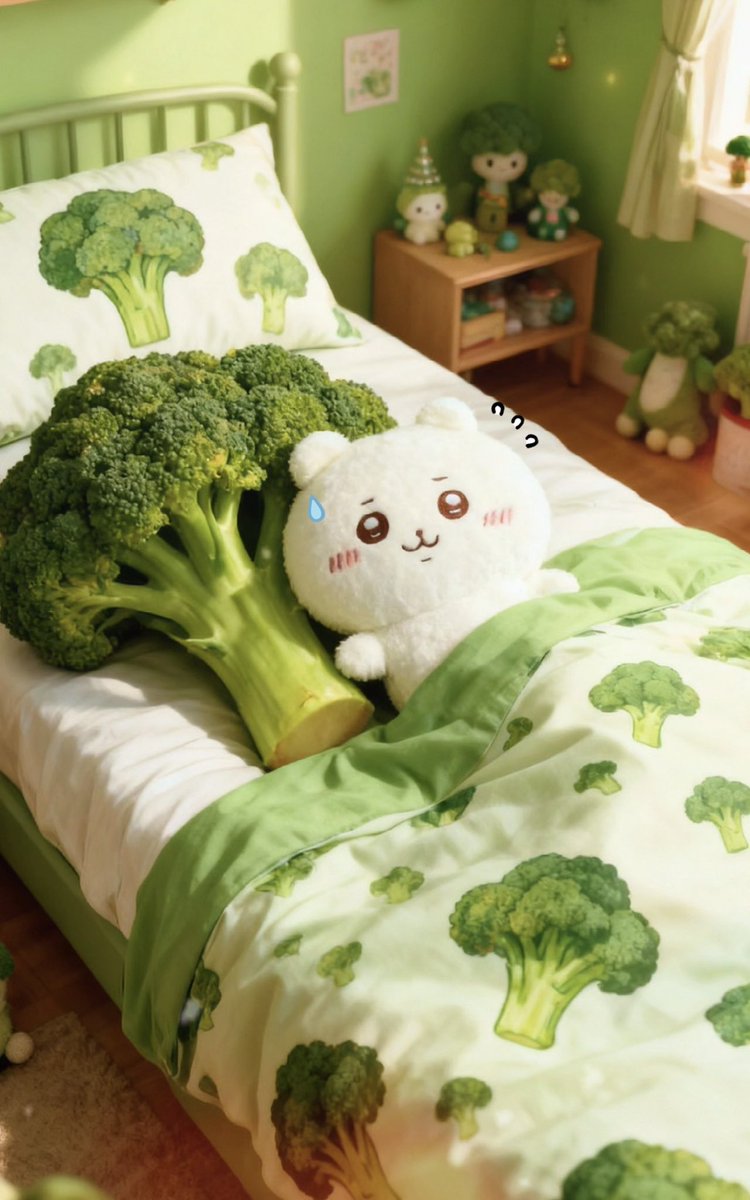 苦手なブロッコリー🥦を
克服するために、特別なお部屋を
ご用意しました🙄